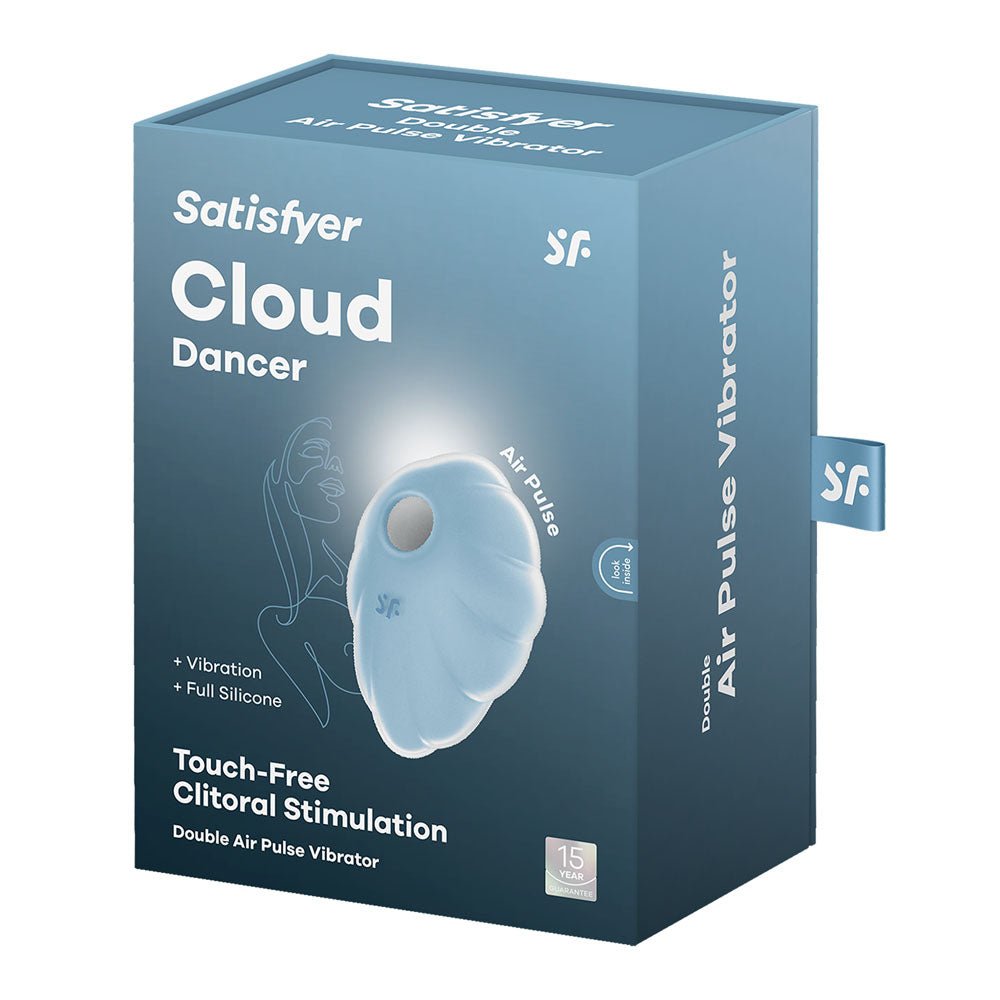 Satisfyer Cloud Dancer Blue USB Rechargeable Vibrating Air Pulse Stimulator